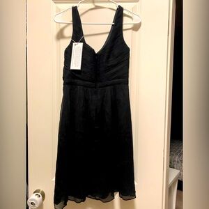 J. Crew Black V-Neck Sleeveless Cocktail Mini Dress